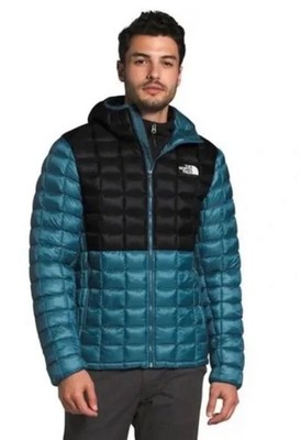 The North Face Mens Thermoball Super Hoodie jacket Mallard Blue/BLK BNWT Rare MD
