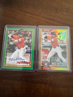 2026 Topps Series 1 - Autographs Brice Matthews Green /99, Gold Foil /50