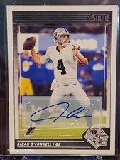 🏈 2024 Panini Score Autograph Base #147 Aidan O'CONNELL Las Vegas Raiders 🏈