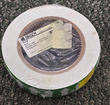 (CANTIDAD 5) Cinta de flecha para marcar tubos Brady 91425, vinilo blanco/verde 1" x 30 yardas