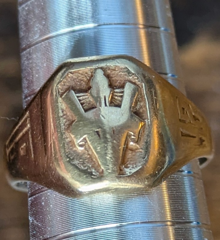Vintage Class Signet 10k Gold  Ring by Dieges  Clust Maker 1942
