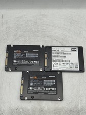 LOT OF 3 500GB 2.5" SATA SSD Drives Various Brands 