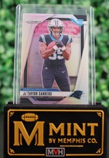 JaTavion Sanders 2024 Prizm Rookies #343 Silver Prizm RC Panthers