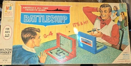 Vintage 1967 Battleship Board Game #4730 by Milton Bradley Complete