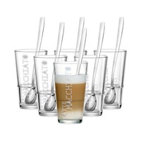 Ritzenhoff & Breker Lena Latte Macchiato GläSer Mit LöFfel 350 Ml 6Er Set