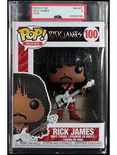 Rick James Rocks 100 Funko Pop! PSA 8 NM-MT