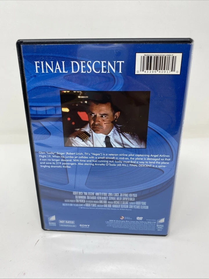 Final Descent (DVD, 1997) - Robert Urich - VERY GOOD - Image 2 of 4