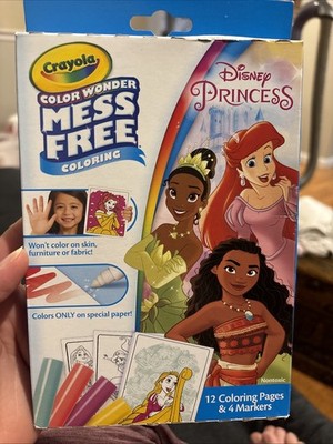 Crayola Color Wonder Mess Free Coloring Disney Princess Coloring Pages & Markers