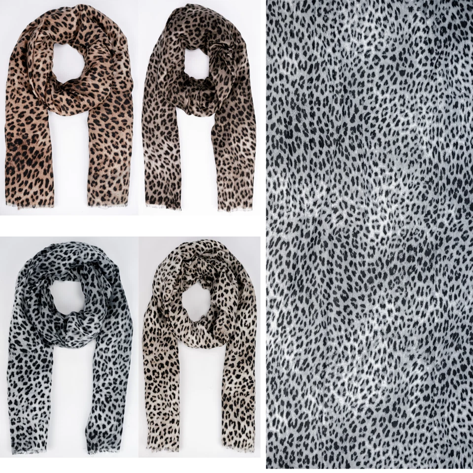 MARKENLOS Leo Weicher Warmer Damen Winter Schal Tuch 180x90cm Stola 20% Baumwolle E111