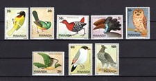 Ruanda MiNr. 1019-1026 postfrisch Heimische Tiere V&ouml;gel (D2599