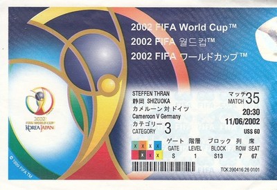 WM 2002 Deutschland - Kamerun 11.06.2002 No. 35 in Shizuoka Japan