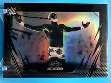 2026 Topps Chrome WWE Austin Theory Negative Refractor Card #77