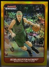 2006-07 Bowman Chrome GOLD Refractor Delonte West 04/50 NM #2 Celtics Cavs RARE