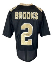 Aaron Brooks Signed New Orleans Saints Jersey (S.I. Hologram) Ex-Virginia Cav QB