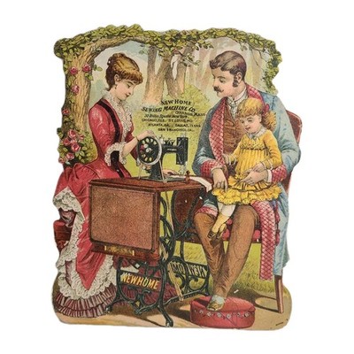 New House Sewing Machine Co. Antique Label Rare HTF Collectors Advertising 