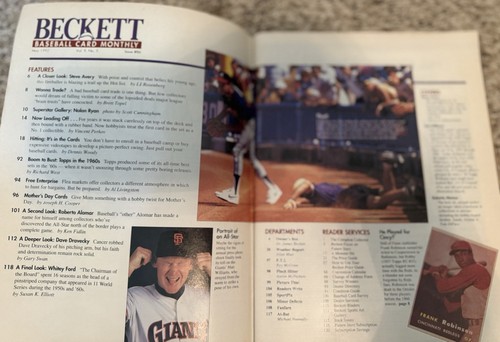 Beckett Baseball Card Monthly Magazine 1992 Lot Of 8 ⚾️ - Picture 11 of 12