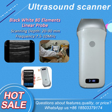 Wireless Handheld Linear Ultrasound Probe 7.5/10MHz, Support iOS Android Windows