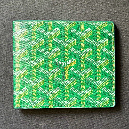 Green leather wallet