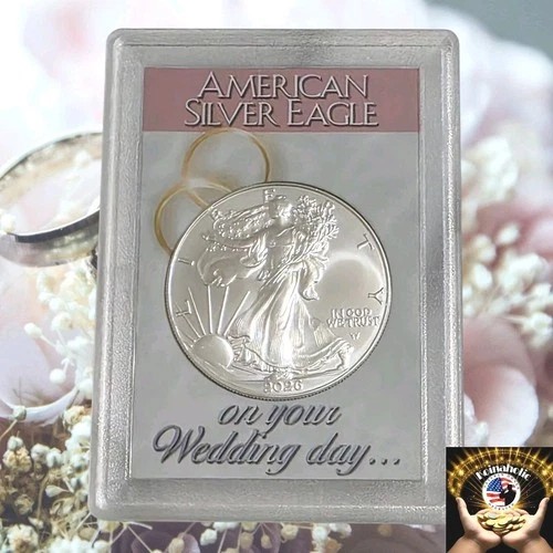2026 WEDDING $1 American Silver Eagle 1 oz .999 BU, Keepsake And Investment