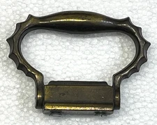 Antique Bracket Clock Top Handle 2 3/4" Wide 2" High