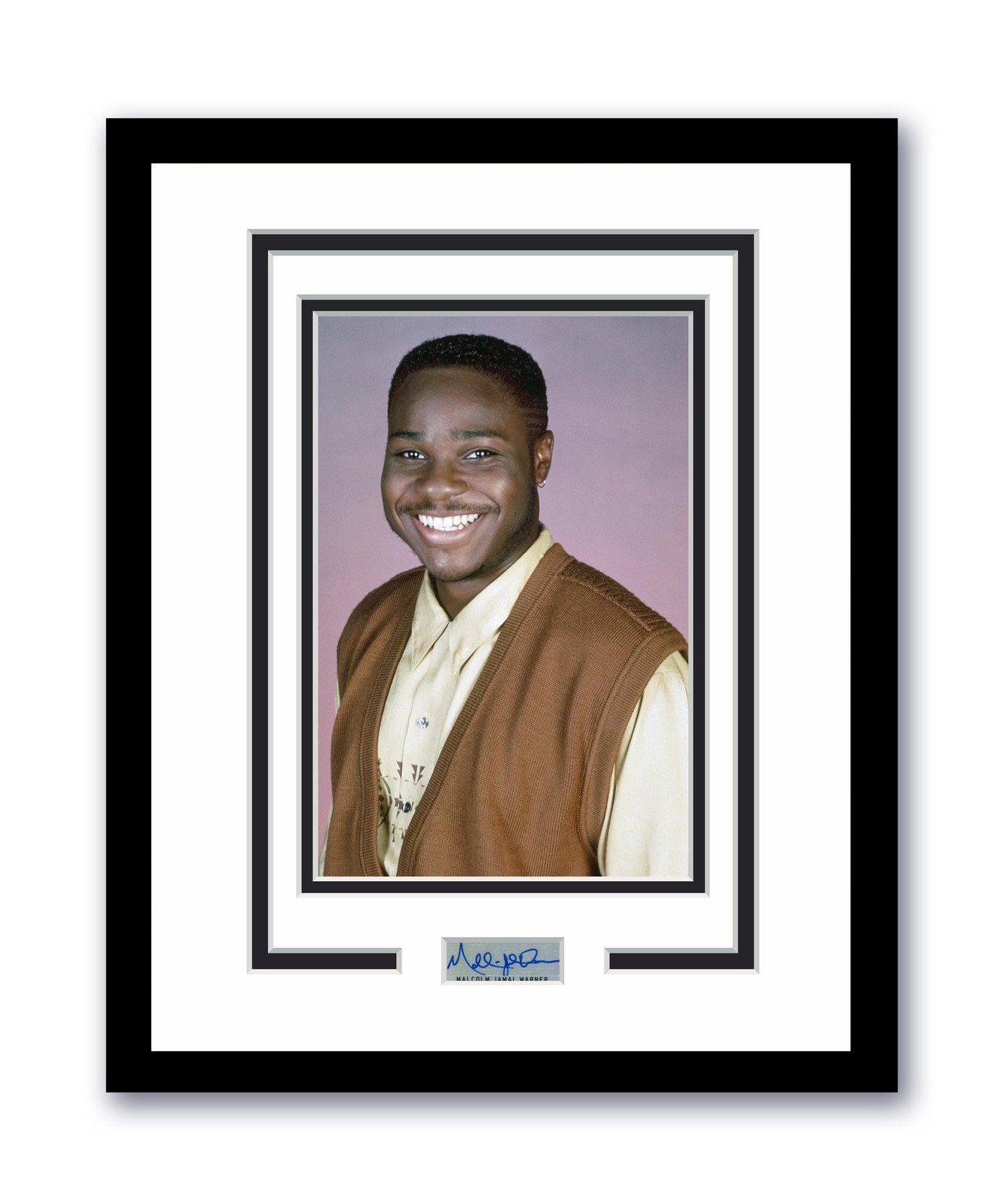 Cosby Show Malcolm-Jamal Warner Autographed Signed 11x14 Framed Photo ACOA