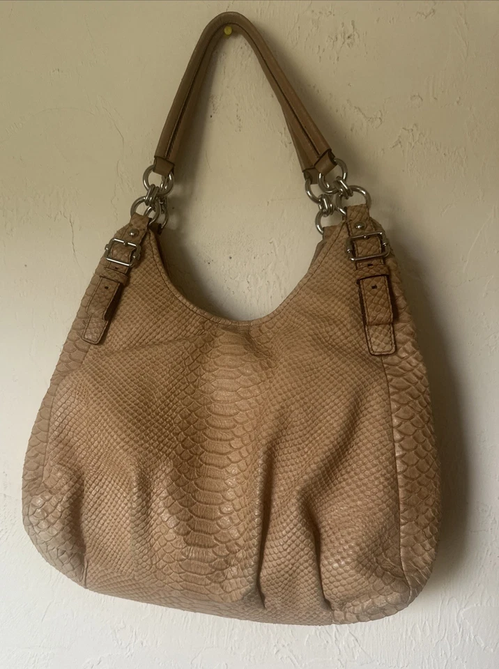 Coach Madison Maggie Python Beige Shoulder Bag (K1020-16506) - Image 4 of 4