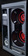 round cup holder inserts x2 for golf Mk7 red gti gtd mod upgrade