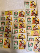 Vintage S&H Green Stamp Saver Books with Stamps and 29 filled  S&H Green Stamps 