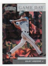 RILEY GREENE 2019 Panini Contenders DP Game Day Ticket CRACKED ICE #04/23- DET