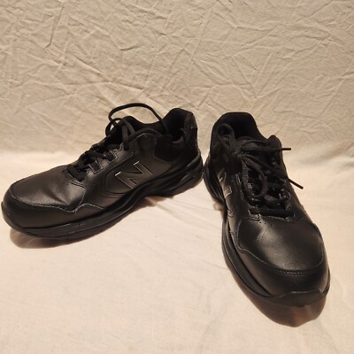 New Balance 411 Shoes Black Leather Mens Size 8 D Walking  display picture 2