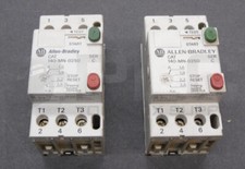 LOT OF 2 ALLEN BRADLEY 140-MN-0250 /C MANUAL MOTOR STARTER 2.5A 600V 3PH
