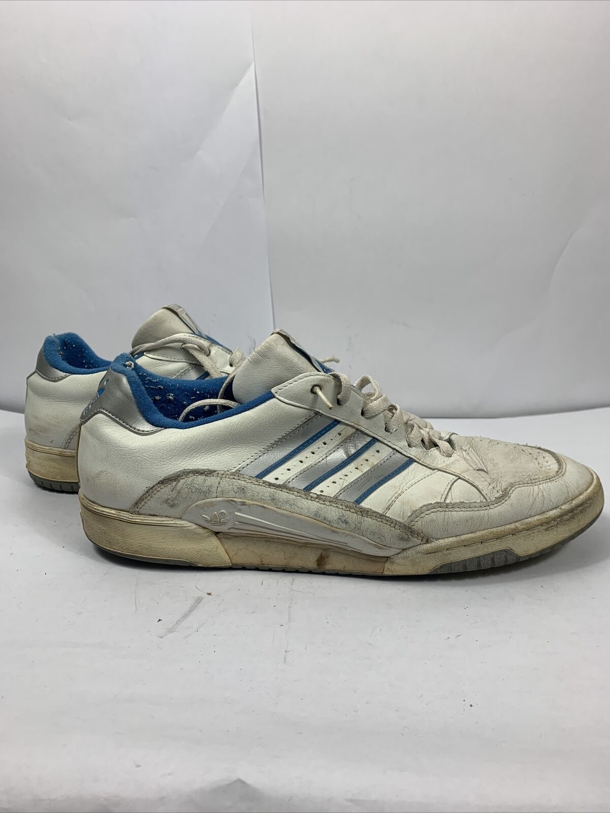 VTG 80s Original Adidas ATP 3000 Tour White Leather Made in France Tennis  Shoes