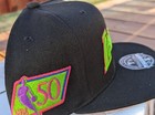Mitchell & Ness LA Lakers "Color Bomb" Dynasty Fitted Hat Black-  new Sz 7 & 3/8 — photo 2