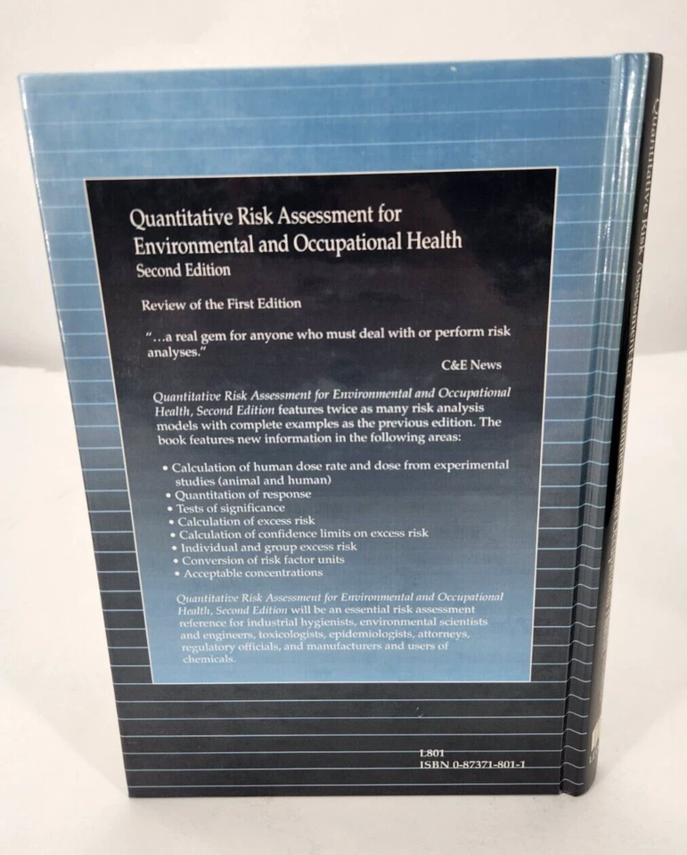 Quantitative Risk Assessment for Environmental and Occupational Health Hardcover - Image 3 of 4