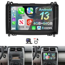 Carplay Android 13 4+64G Autoradio GPS KAM F&uuml;r Mercedes Benz A/B Klasse W169 245