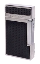 Elie Bleu J-14, Black Diamond Grid Jet Flame Lighter, EBJ1431, New In Box