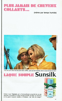 Werbung Advertising 120 1966 Softlack Sunsilk Vitorésol