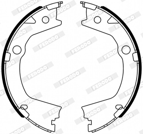 Ferodo Bremsbackensatz Bremsbacken Hinten FüR Ssangyong Korando Actyon II-image