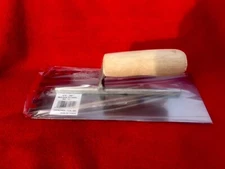 Tradesman 3/8 sq Steel Notched Trowel with wood handle