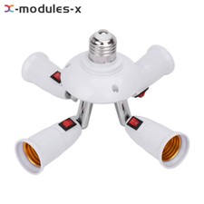 E27 to E27 Base Socket Adapter Splitter Holder Lampholder For LED Light Bulbs