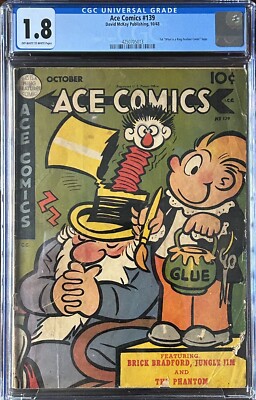 Ace Comics #139 CGC 1.8 / 1st ''This is a King Features Comic'' Logo    