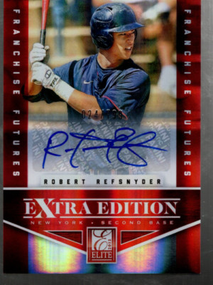 B2768- 2012 Elite Extra Franchise Futures Autogramme #21 Robert Refsnyder / 799
