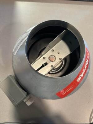 RUPP AIR Inline Duct Fan Power Ventilator/Exhaust Air Fan-DFA-150-RA ...