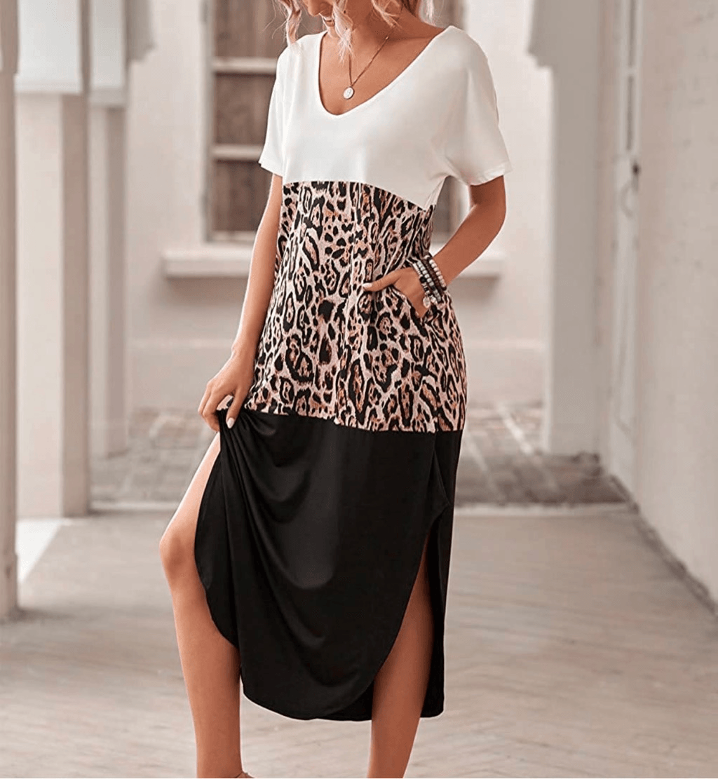 chinese dress ladies Casual T-Shirt Maxi Dress