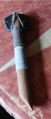 **AWESOME  NATIVE AMERICAN  HAND MADE TOMAHAWK SOUVENIR TOY 1950s NICE!**