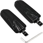 Black Highway 10mm Rider Passenger Foot Pegs For Harley Ultra Limited 2014-2023