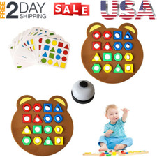 Shape Matching Toys Color Sensory Educational Game Children Puzzles Board