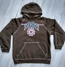 1982 Go All Out For Wins Brown front pocket Hoodie-size 10/12 youth-Route 66