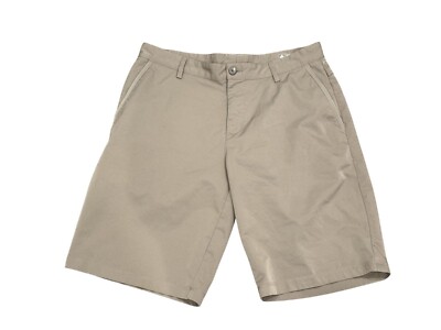 Adidas Clima Cool Mens Khaki Grey Lightweight Shorts 34 Waist