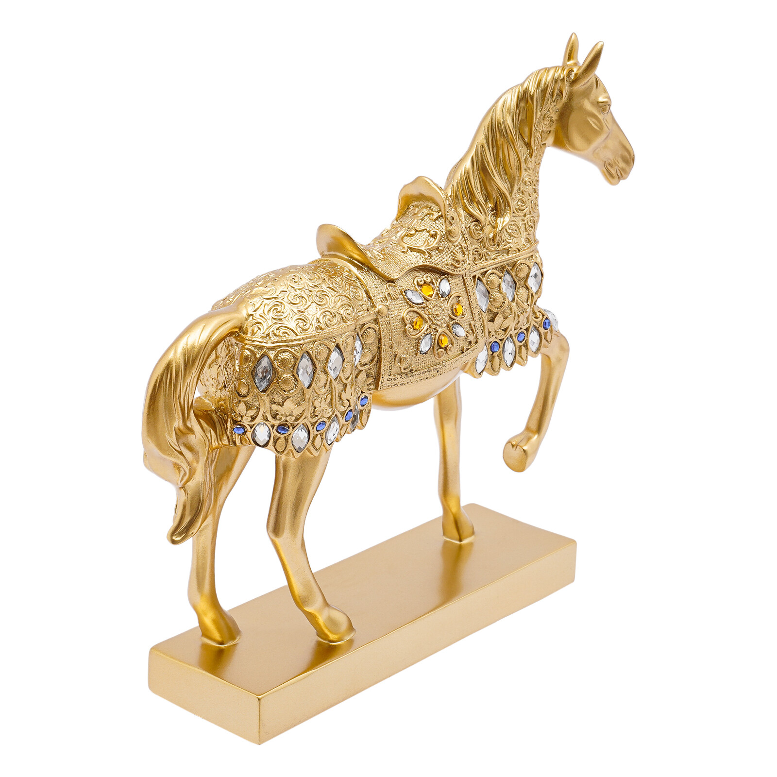 Art Horse Statue Animal Sculpture Resin Craft Figurine Office Decor